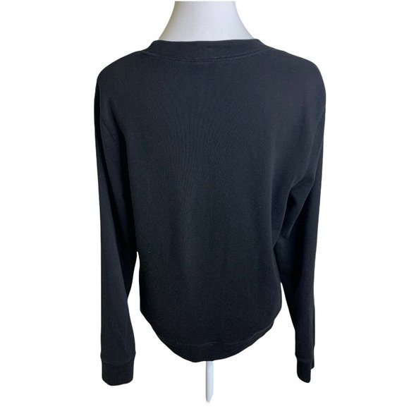 Juicy Couture Black I Am So Fancy Rhinestones Sequins Crewneck Sweatshirt Top S - Picture 6 of 9